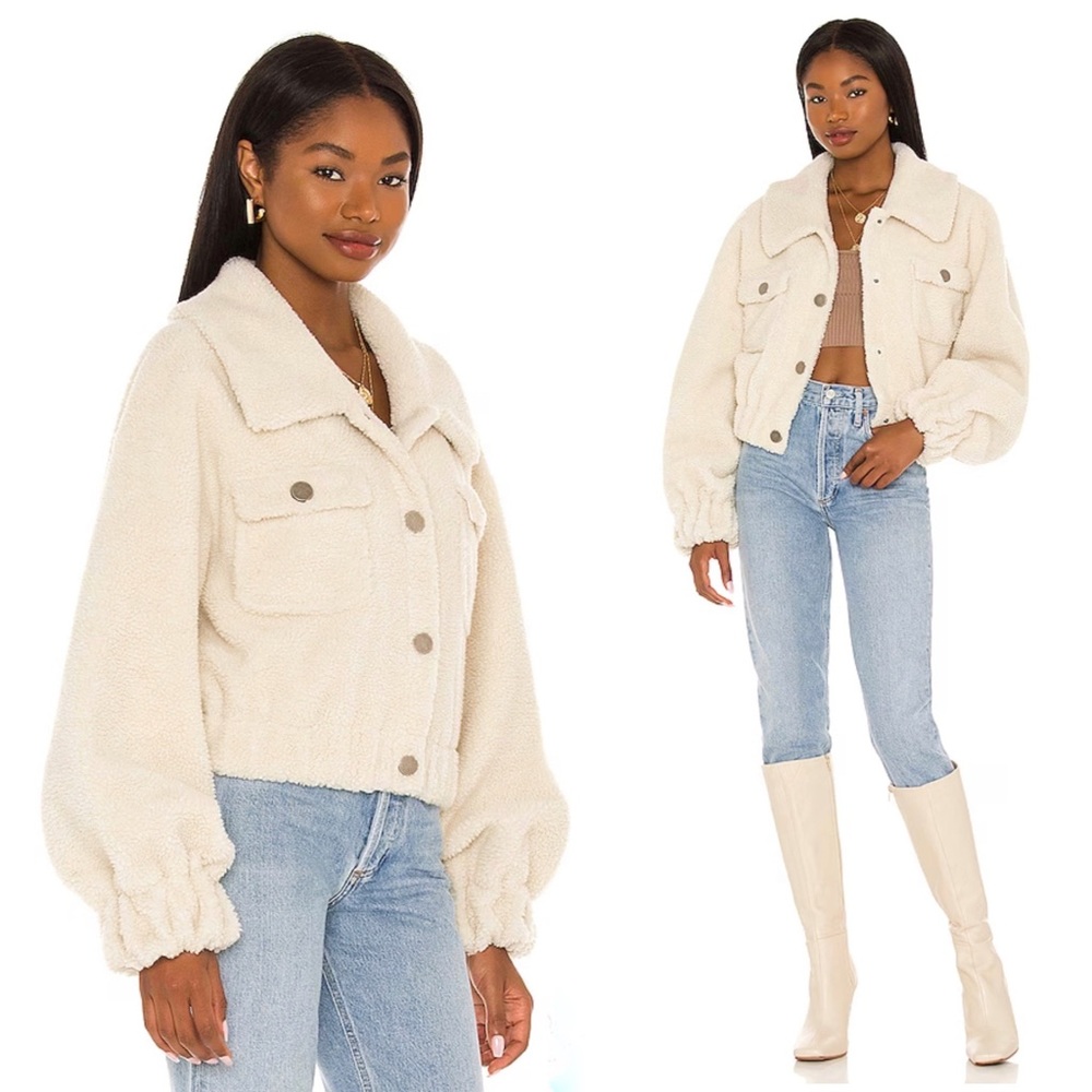 Lovers and Friends Nara Cropped‎ Jacket in Ivory